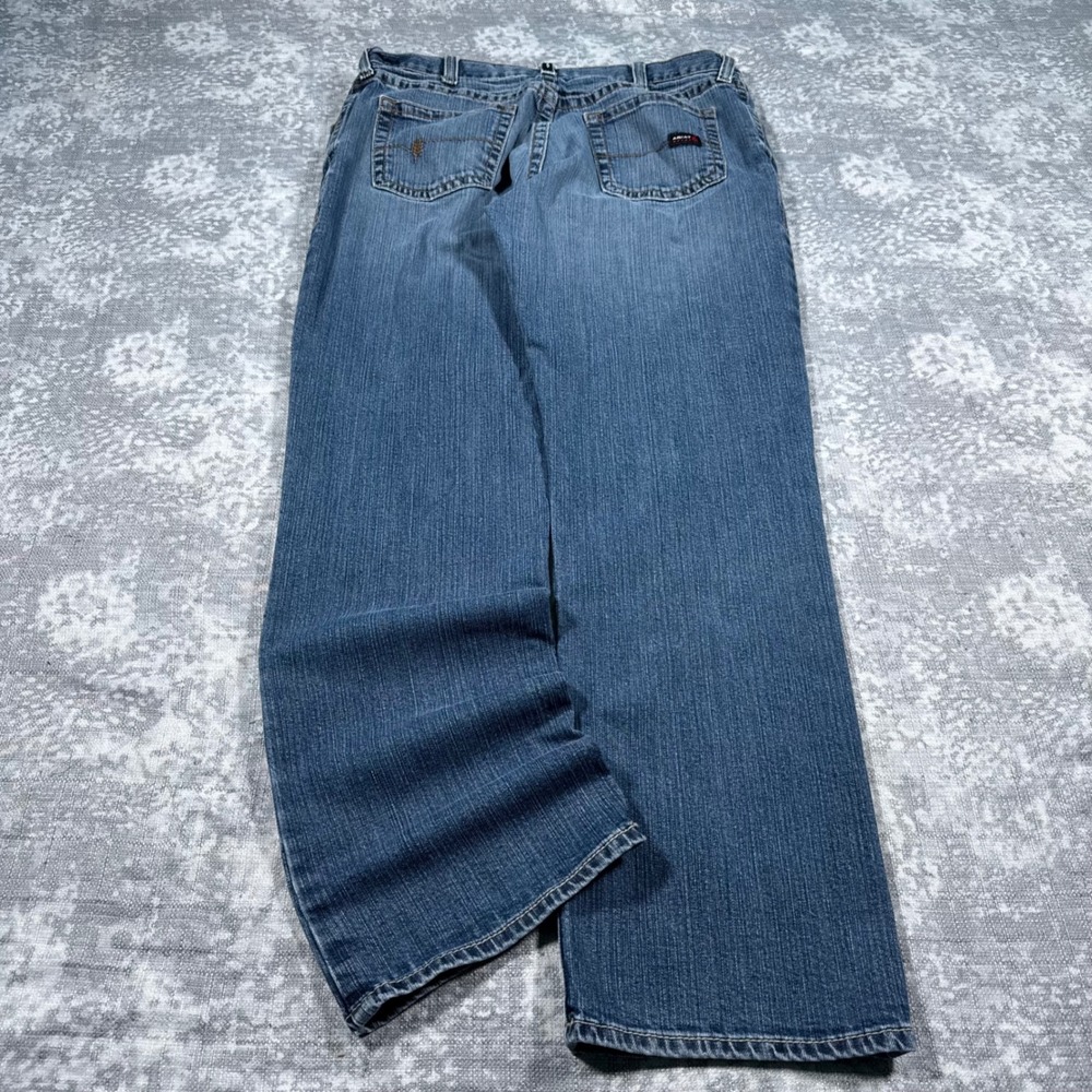 Ariat M4 Relaxed Boot FR Jeans Mens 36x34 Blue Y2K Baggy Skater Grunge 1371